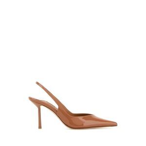 Le Silla Women Camel Leather Chanel Vivienne Pumps